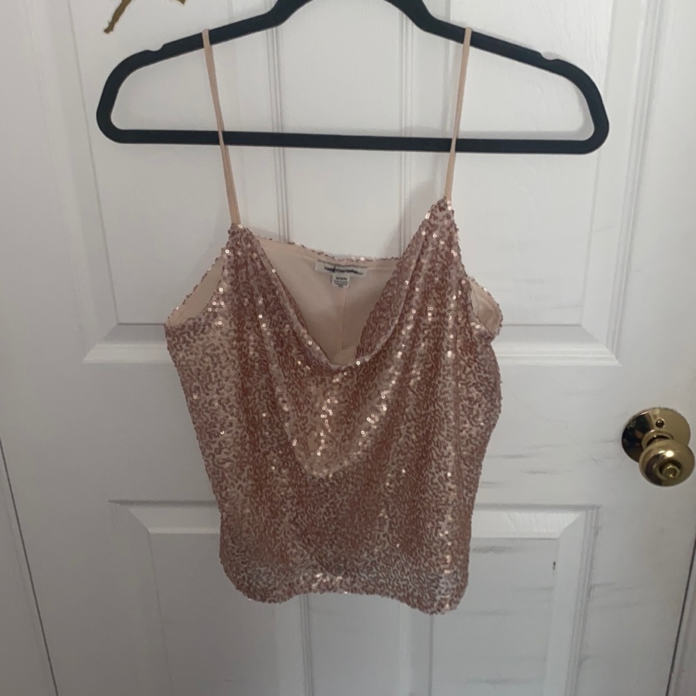 Pink/rose sequins top